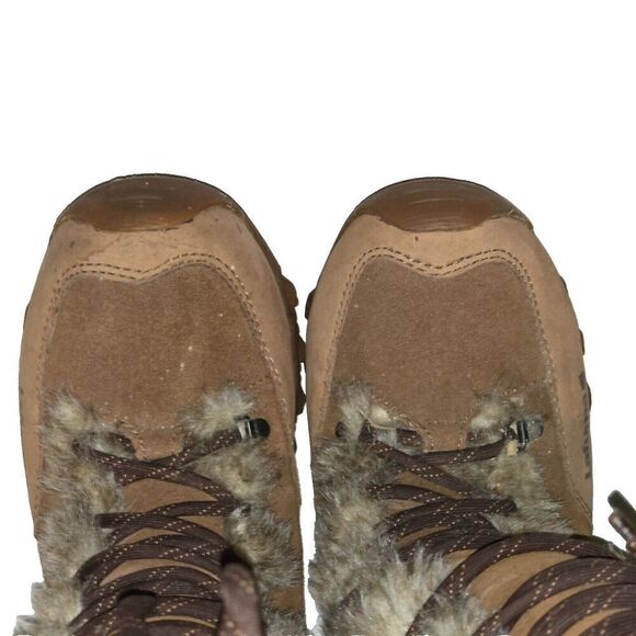 Lafuma Kokta Leather Velvet Feel Warm Fur Winter Snow Boots Brown Sz 6.5 - Picture 7 of 12